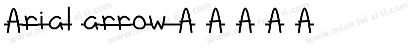 Arial arrow字体转换